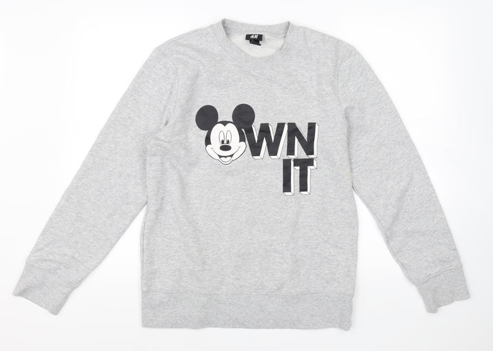 H&M Womens Grey Pullover Jumper Size S