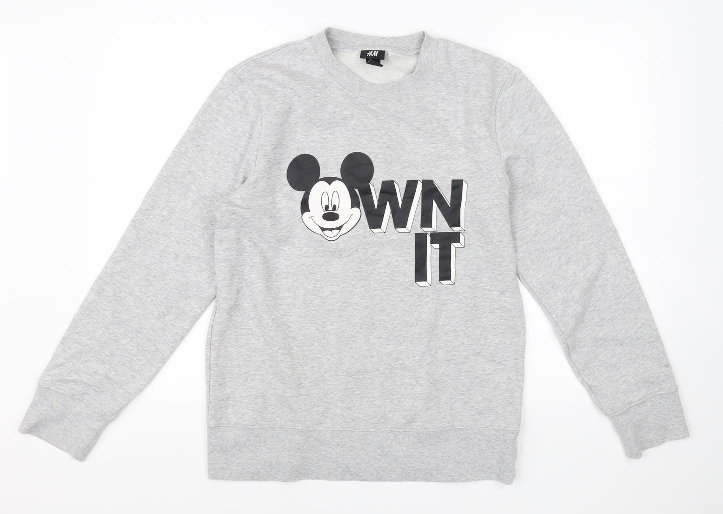 H&M Womens Grey   Pullover Jumper Size S