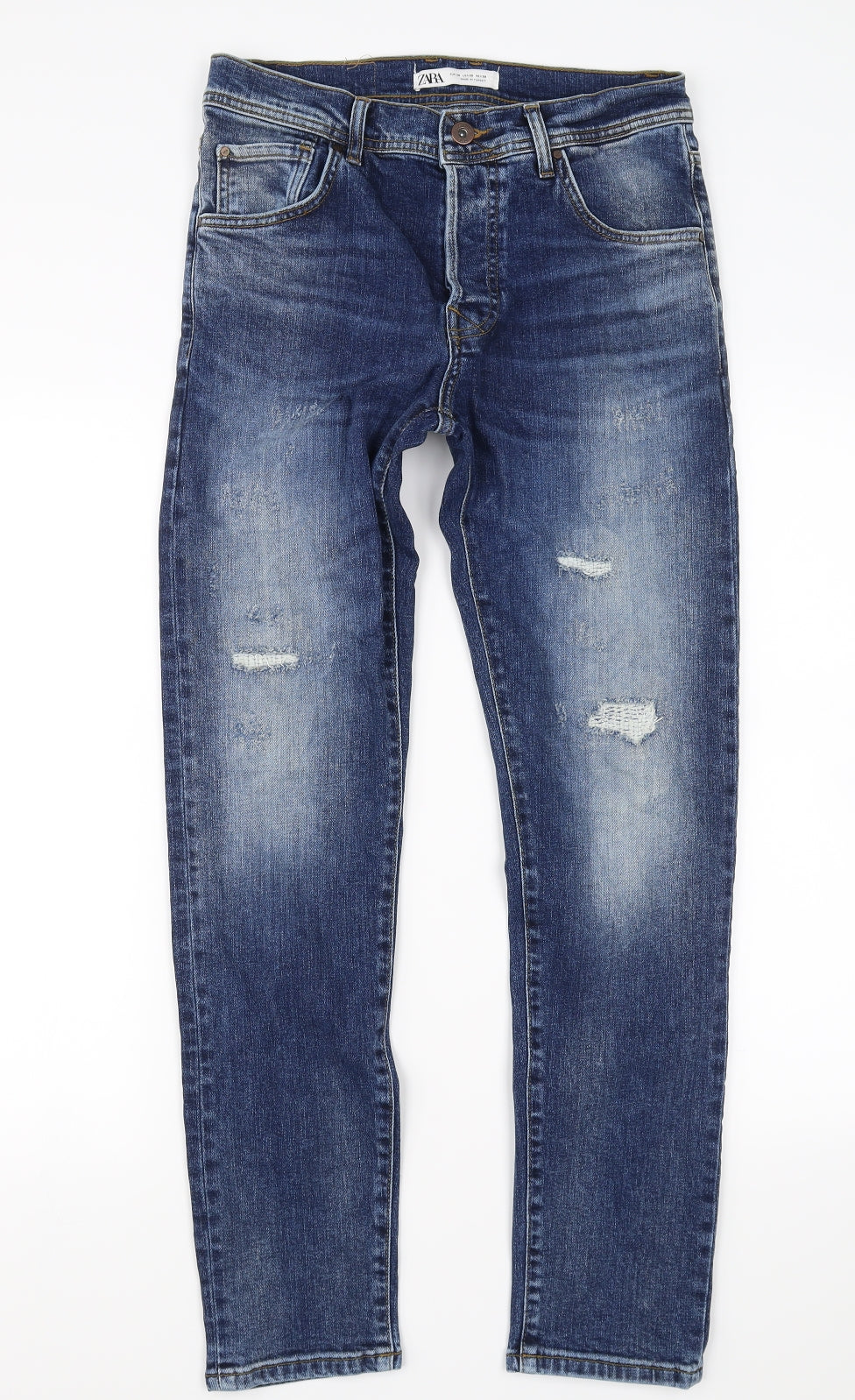 Zara Womens Blue   Straight Jeans Size 10 L28 in