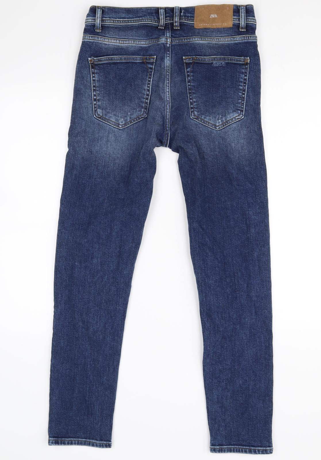 Zara Womens Blue   Straight Jeans Size 10 L28 in
