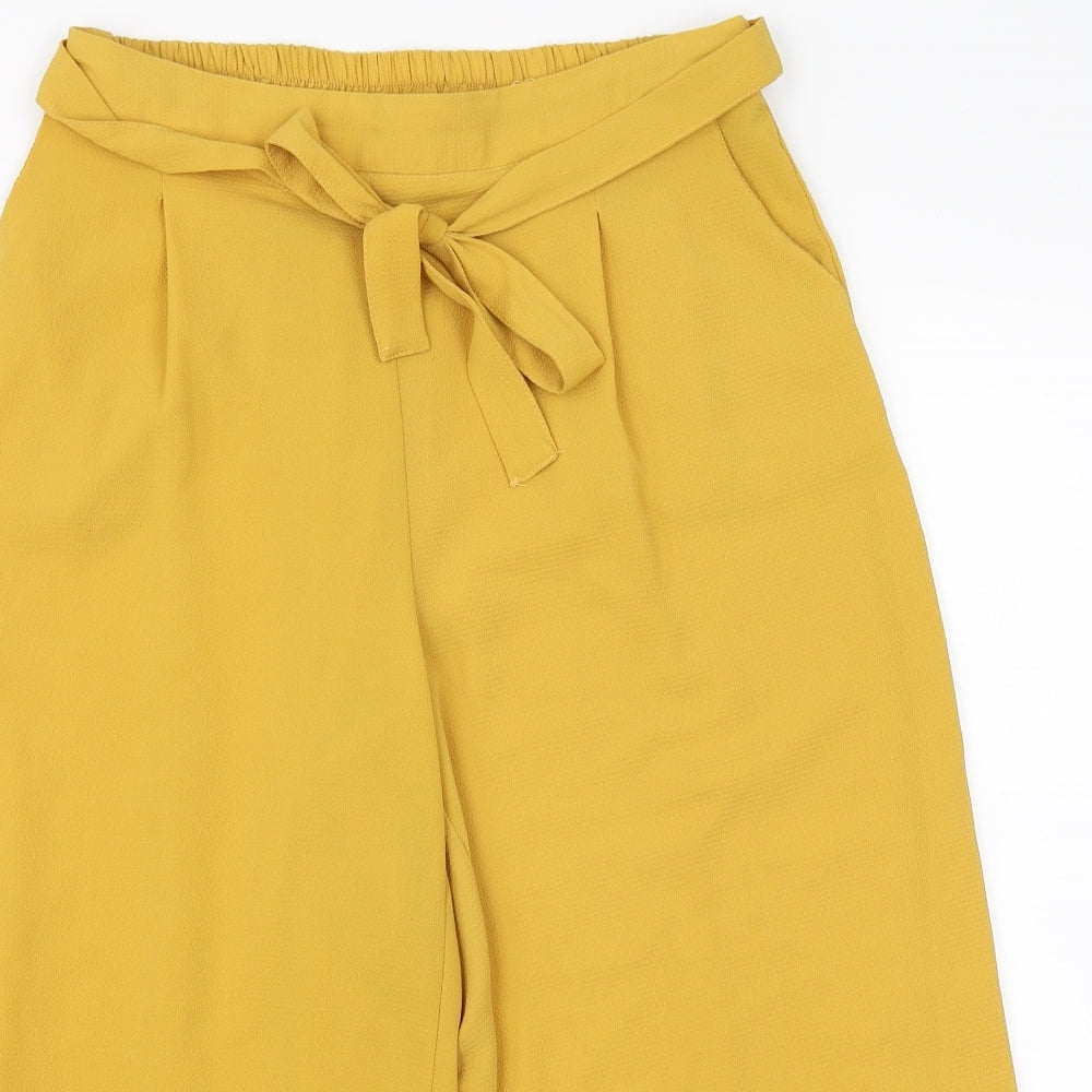 Primark Womens Yellow   Trousers  Size 10 L20 in