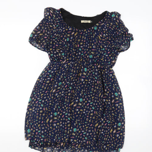 M Butterfly Womens Blue Animal Print  Mini  Size M