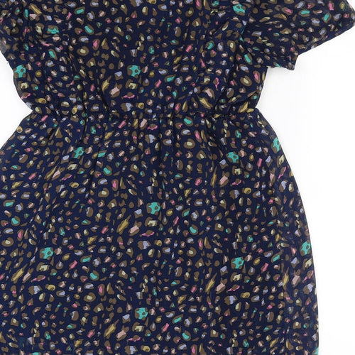 M Butterfly Womens Blue Animal Print  Mini  Size M