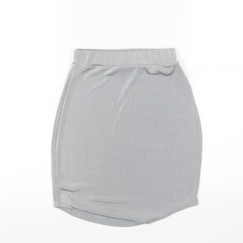 Misspap Womens Grey   Mini Skirt Size XS