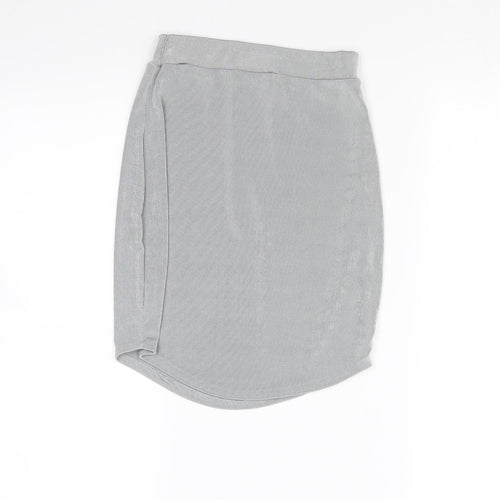 Misspap Womens Grey   Mini Skirt Size XS