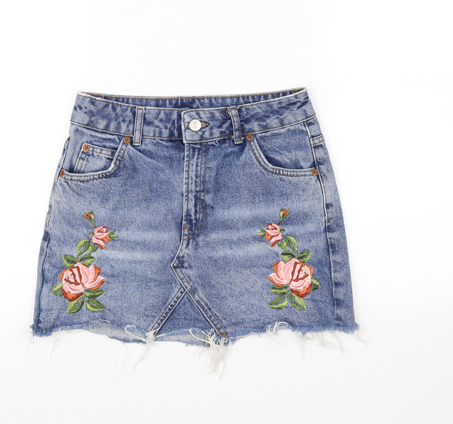 Topshop Womens Blue   Mini Skirt Size 8