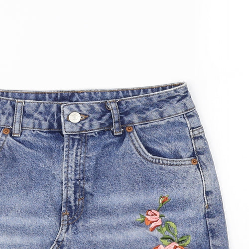 Topshop Womens Blue   Mini Skirt Size 8