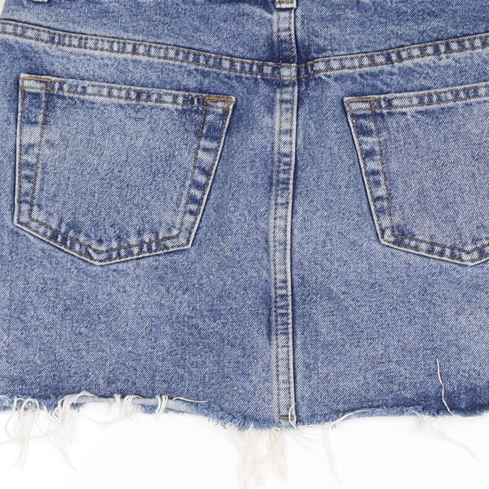 Topshop Womens Blue   Mini Skirt Size 8
