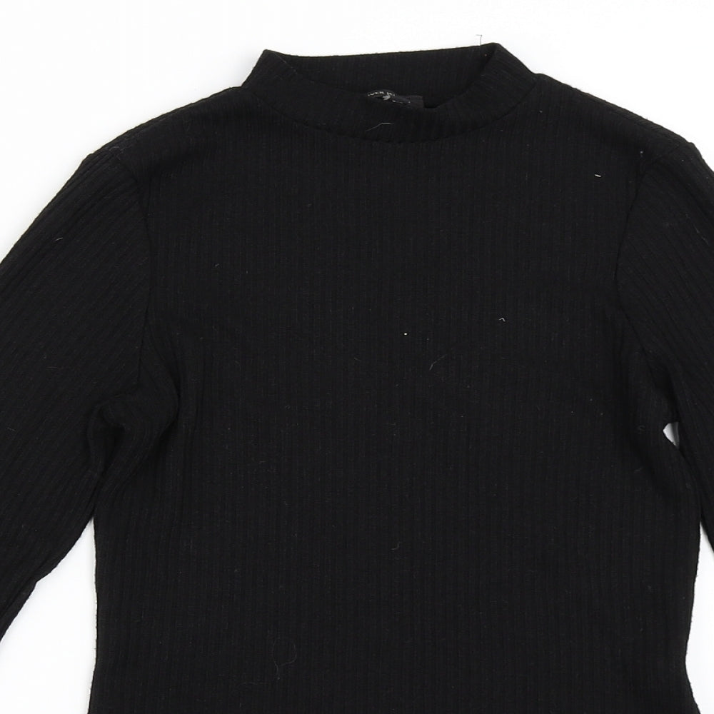 River Island Womens Black   Basic T-Shirt Size 10