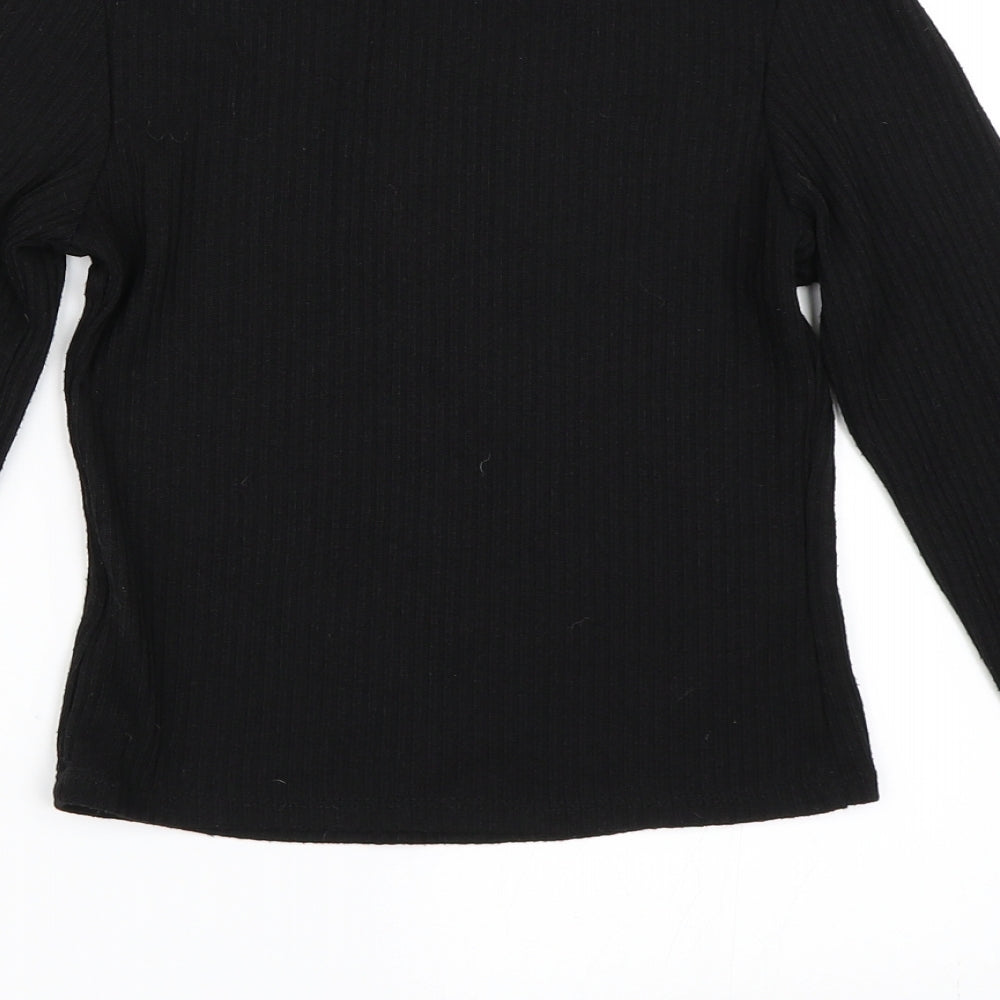 River Island Womens Black   Basic T-Shirt Size 10