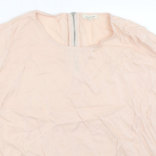 River Island Womens Pink   Basic Blouse Size 12