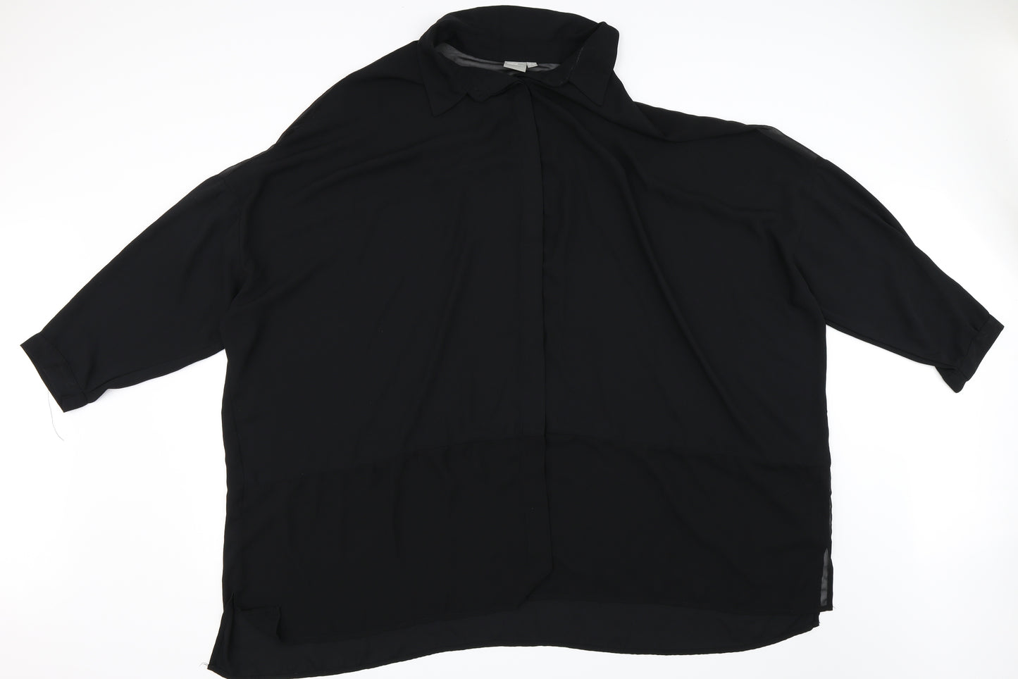 ASOS Womens Black   Basic Button-Up Size 26