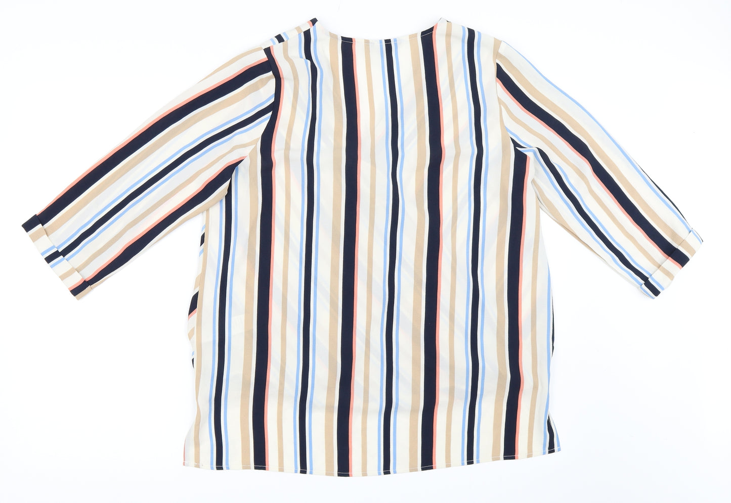New Look Womens Beige   Basic Blouse Size 12