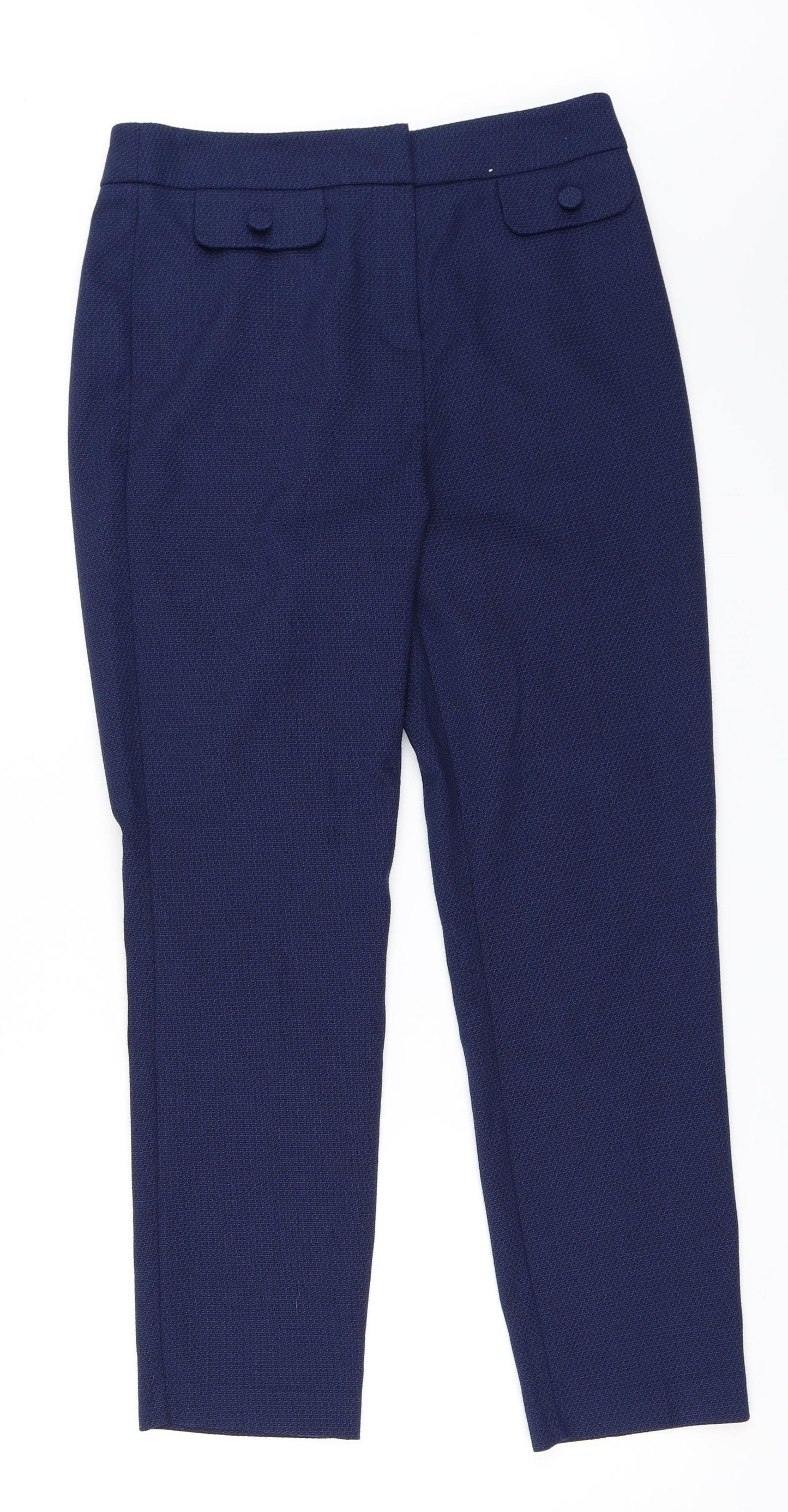 TU Womens Blue   Capri Trousers Size 12 L27 in