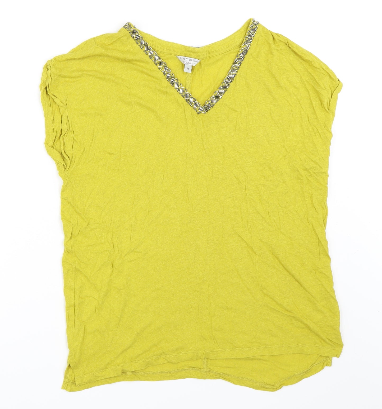 Monsoon Womens Green   Basic T-Shirt Size M