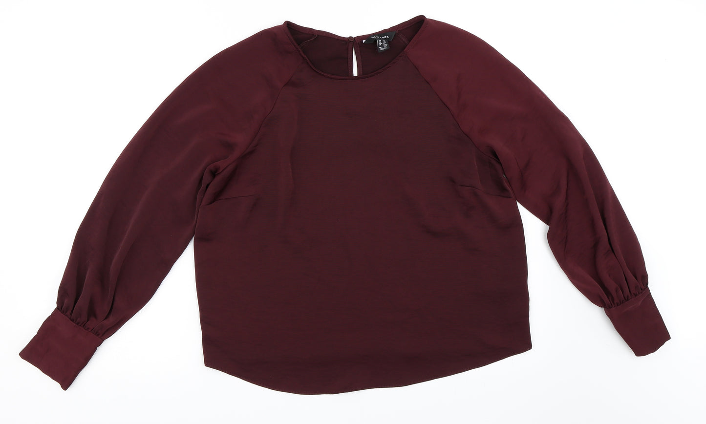 New Look Womens Purple   Basic Blouse Size 12