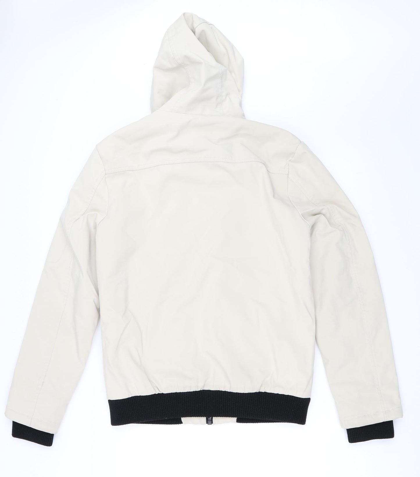 Bershka Womens Ivory   Bomber Jacket Coat Size M