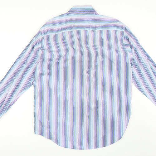 NEXT Mens Blue Striped   Dress Shirt Size 17