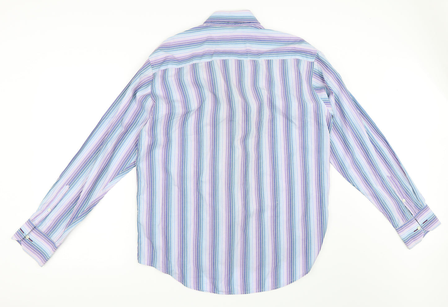 NEXT Mens Blue Striped   Dress Shirt Size 17