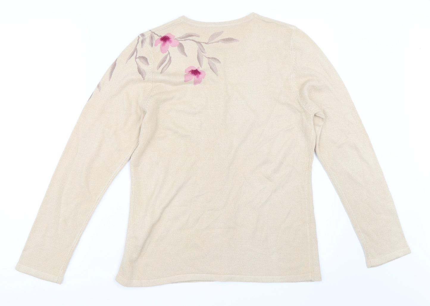 BHS Womens Beige   Cardigan Jumper Size 10