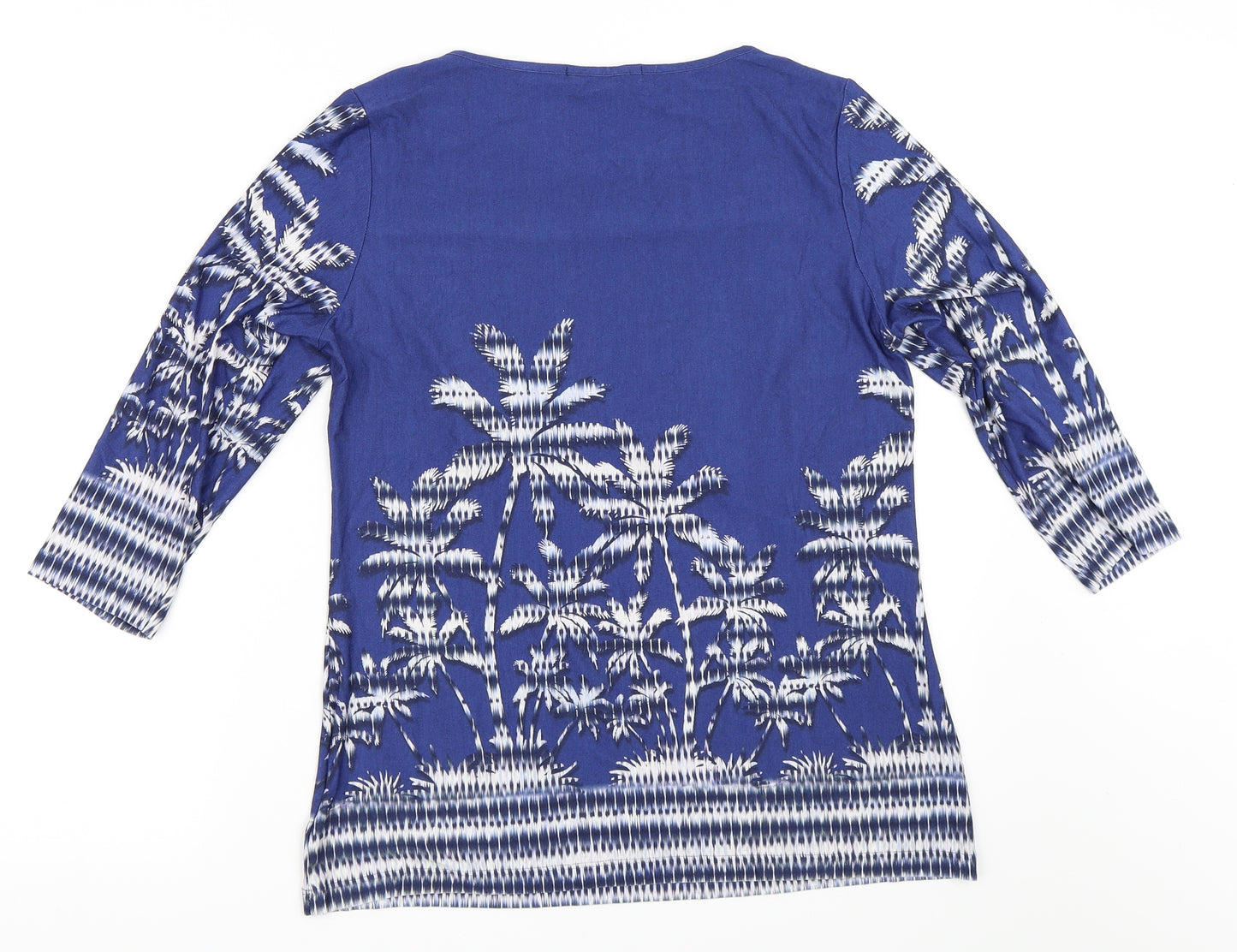 David Nieper Womens Blue   Basic T-Shirt Size 10