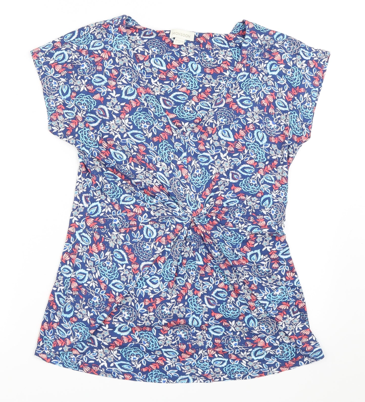 Monsoon Womens Blue   Basic T-Shirt Size 8