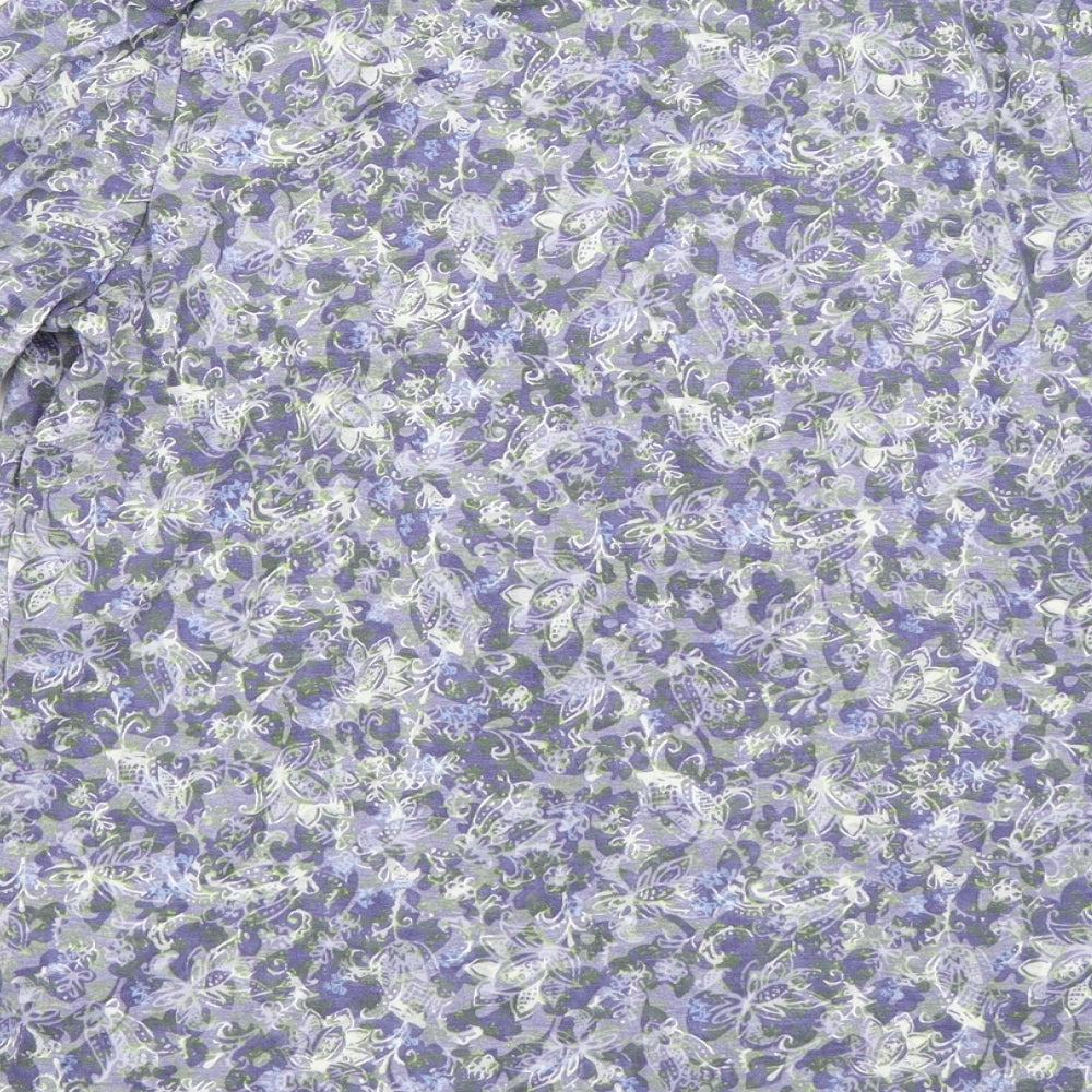 Per Una Womens Blue   Basic Button-Up Size 8