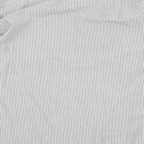 NEXT Mens Grey Striped   Dress Shirt Size 16.5