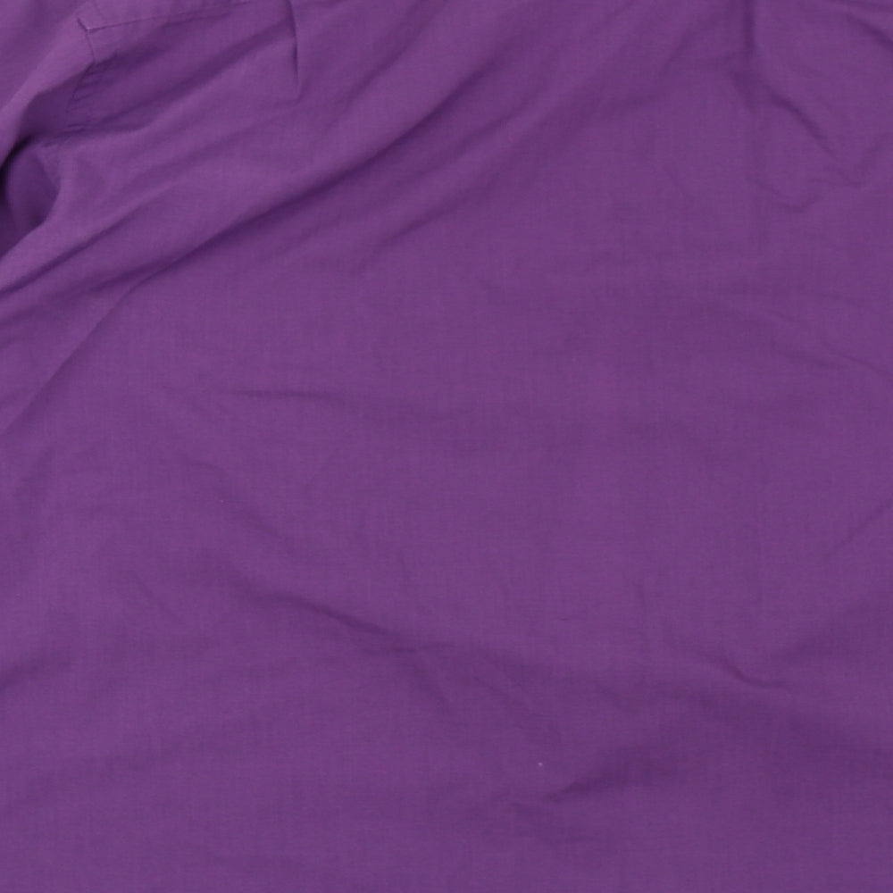 George Mens Purple    Button-Up Size 16.5
