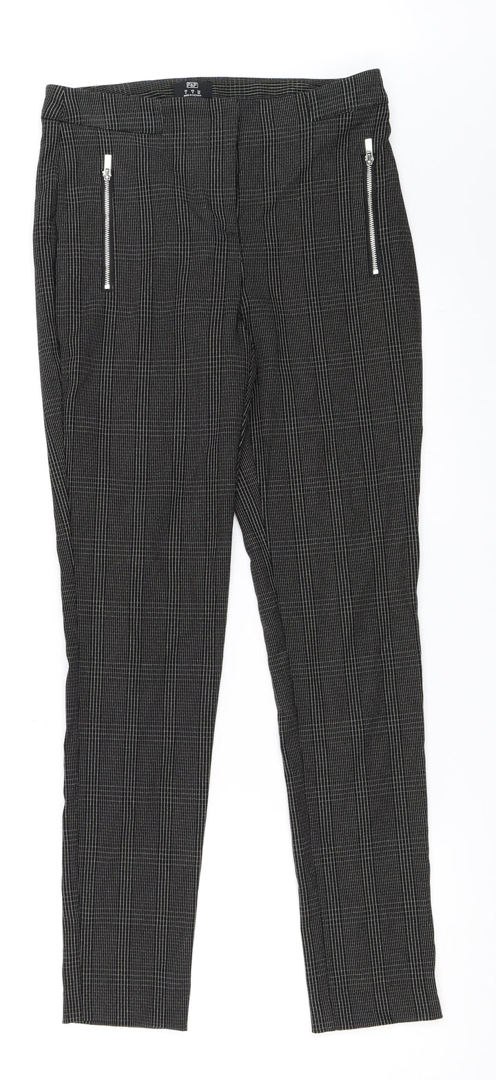 F&F Womens Black Capri Trousers Size 8 L28 in
