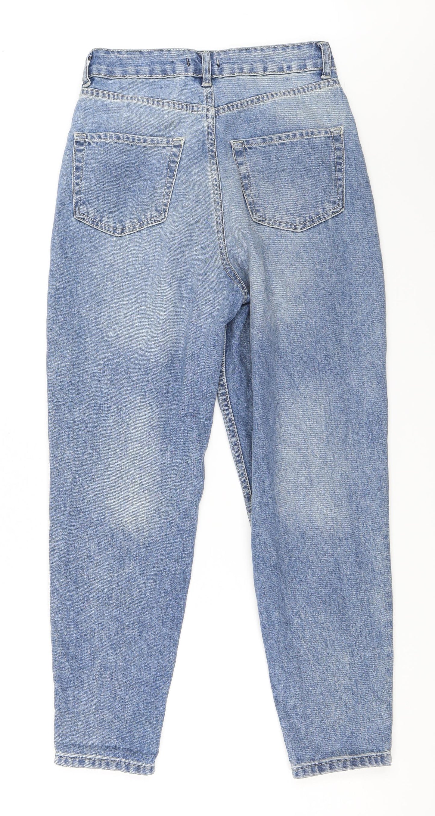 Boohoo Womens Blue  Denim Mom Jeans Size 8 L27 in