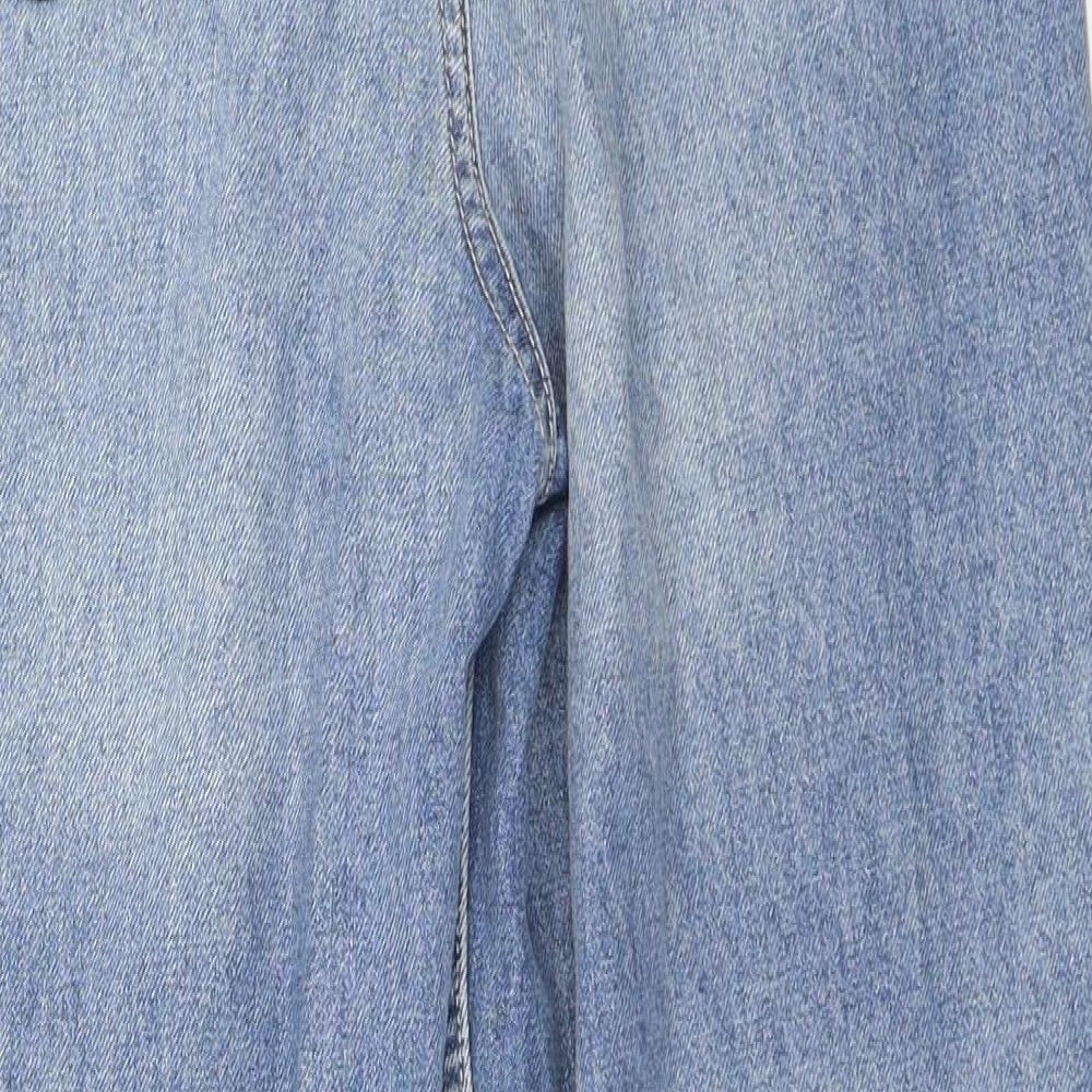 Boohoo Womens Blue  Denim Mom Jeans Size 8 L27 in