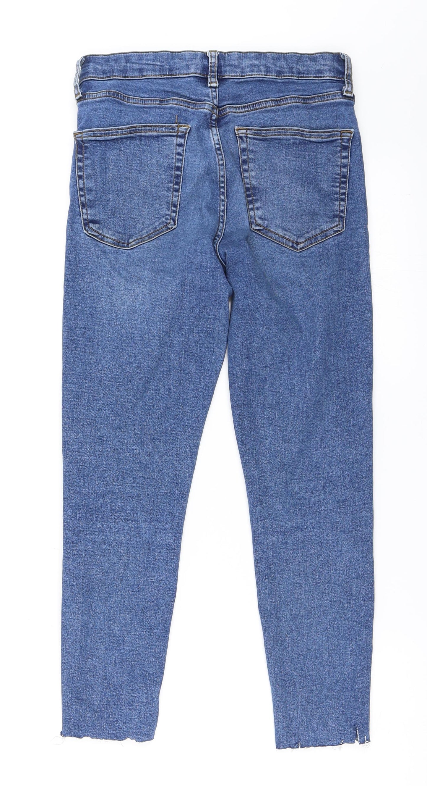 Topshop Womens Blue  Denim Skinny Jeans Size 28 in L28 in