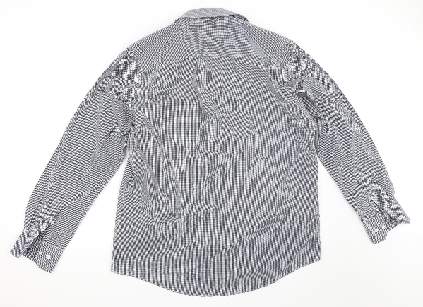 TU Mens Blue    Button-Up Size 16.5
