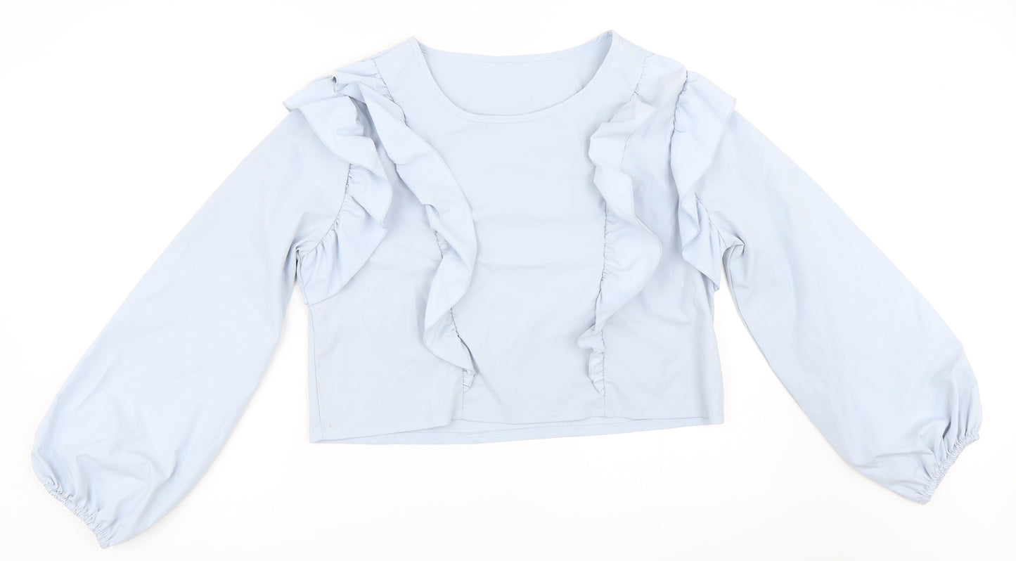 Preworn Womens Blue   Basic Blouse Size M