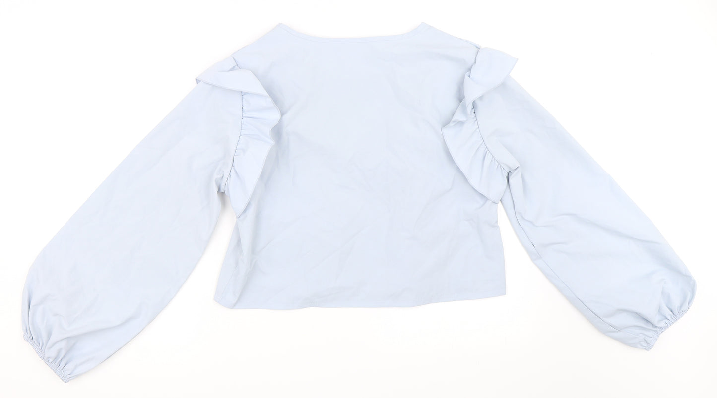 Preworn Womens Blue   Basic Blouse Size M