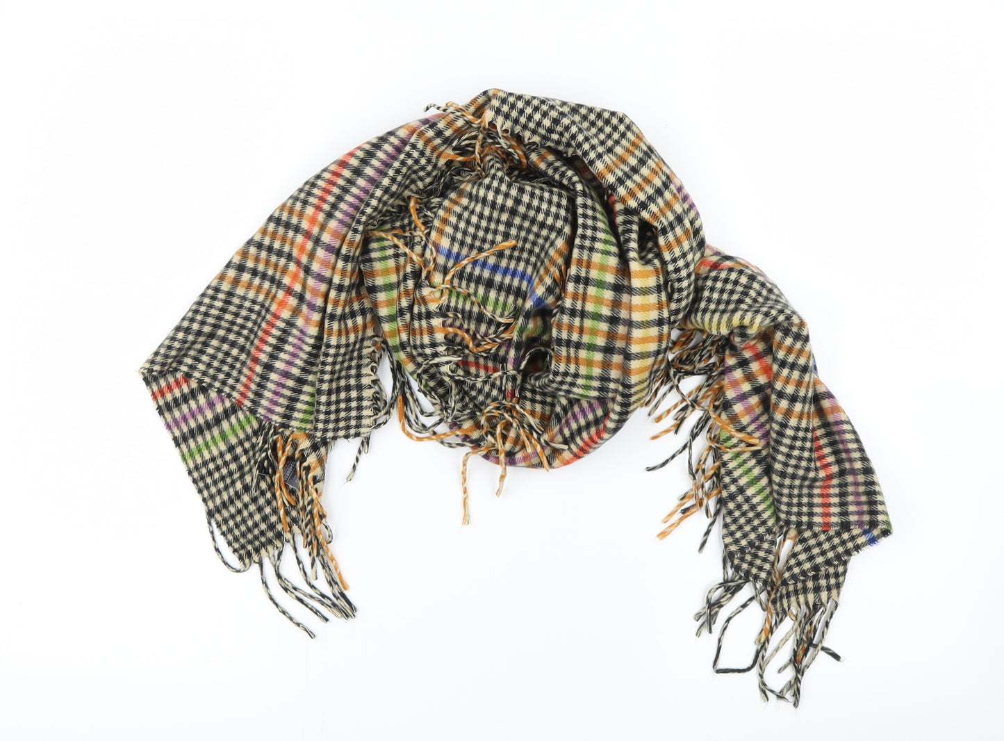 Marks and Spencer Womens Black Check Knit  Scarf