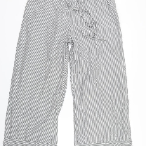 ASOS Womens Grey Striped  Trousers  Size 14 L27.5 in