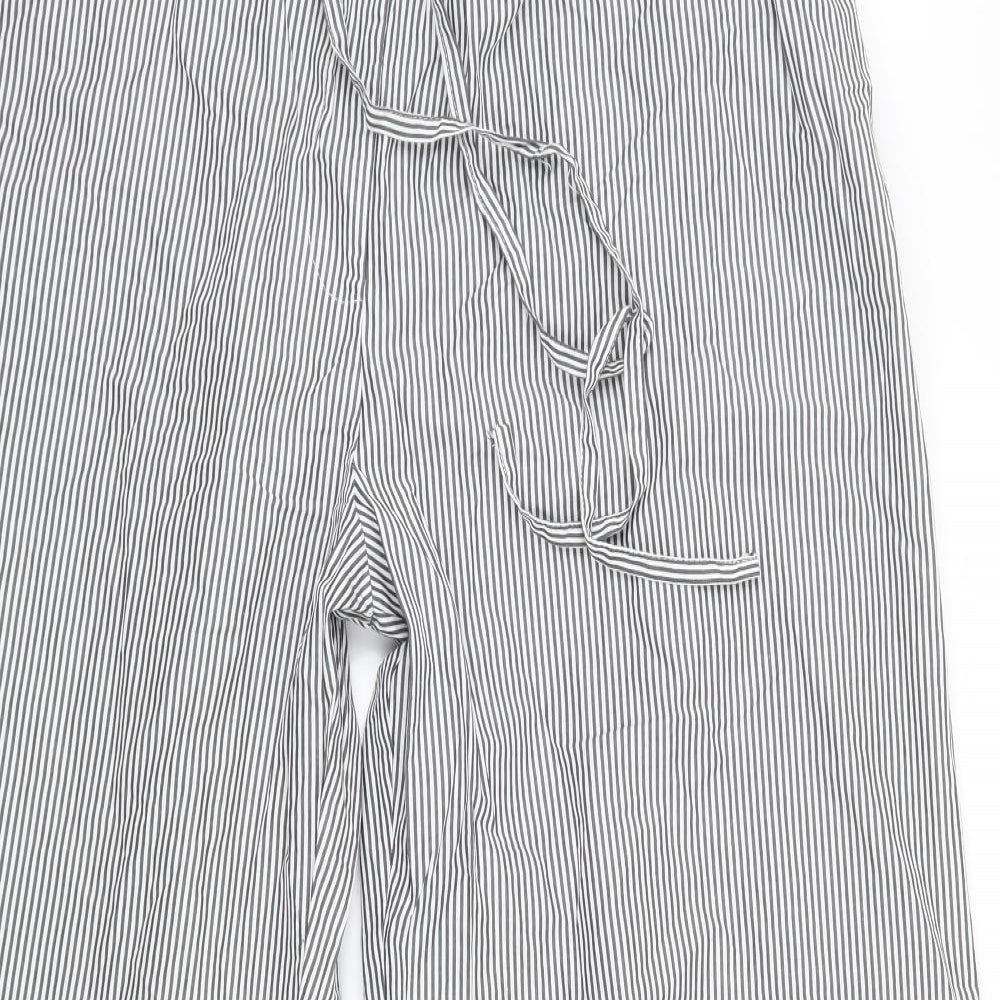 ASOS Womens Grey Striped  Trousers  Size 14 L27.5 in