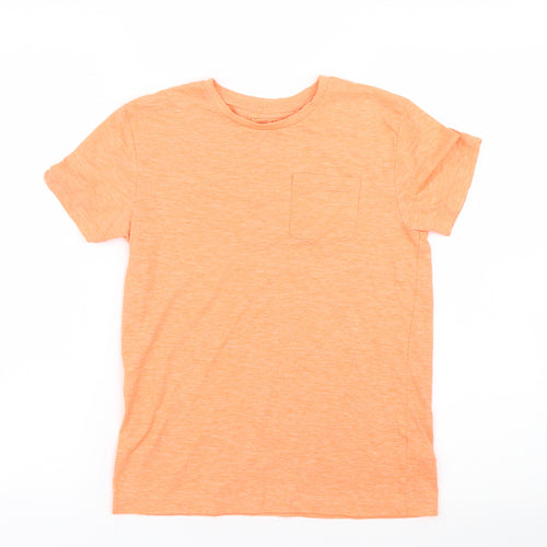 NEXT Boys Orange   Basic T-Shirt Size 8 Years  - Neon