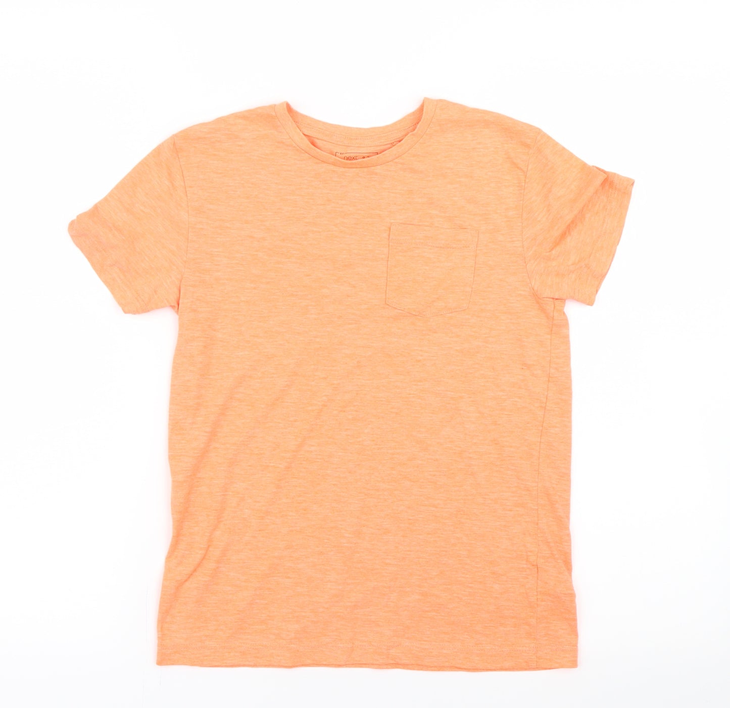 NEXT Boys Orange   Basic T-Shirt Size 8 Years  - Neon