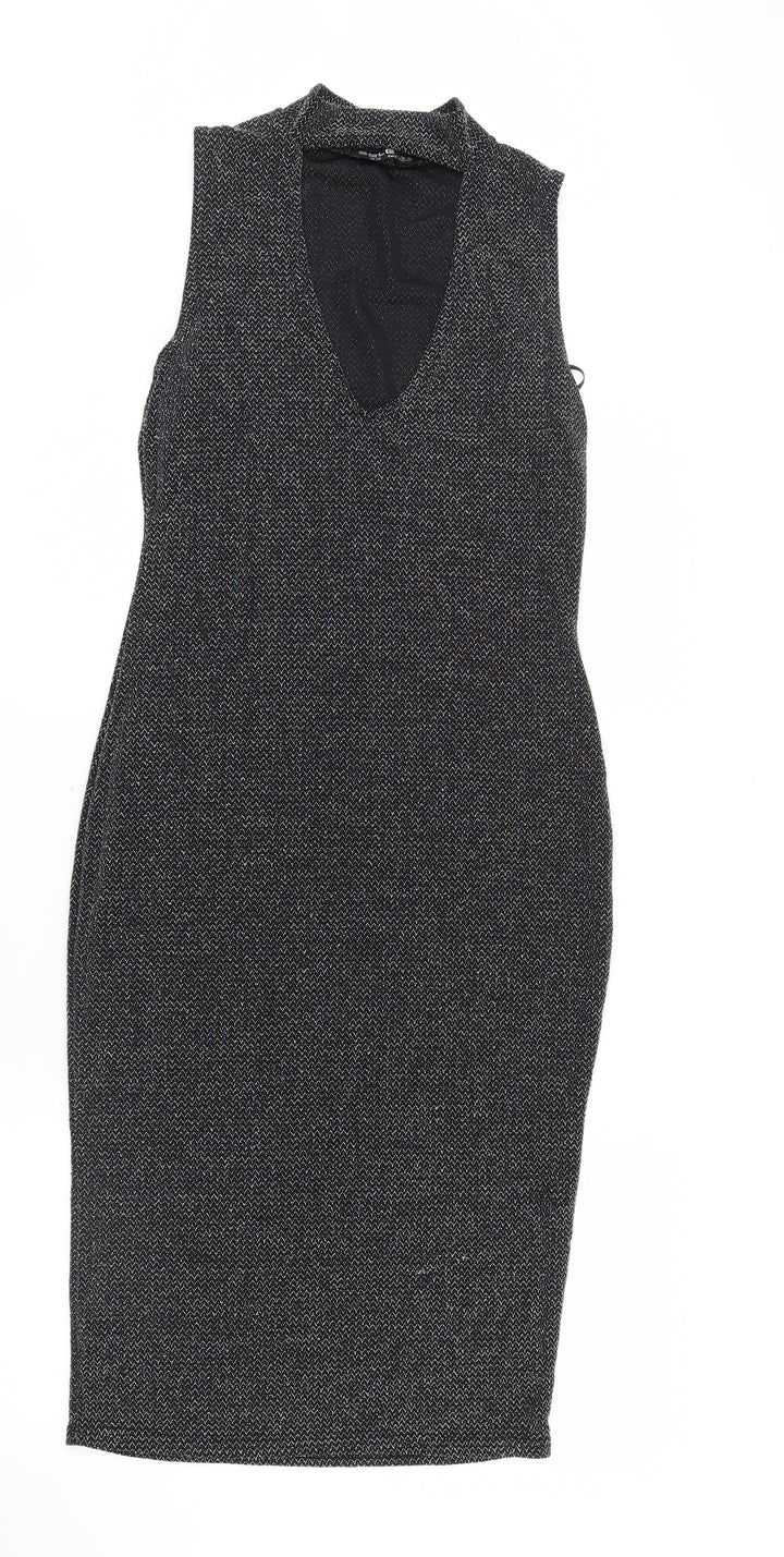 Select Womens Silver Bodycon Size 12