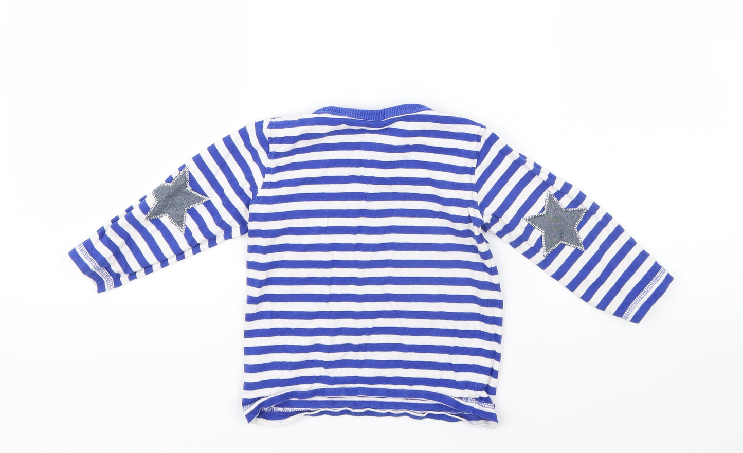 NEXT Boys Blue Striped  Basic T-Shirt Size 12-18 Months