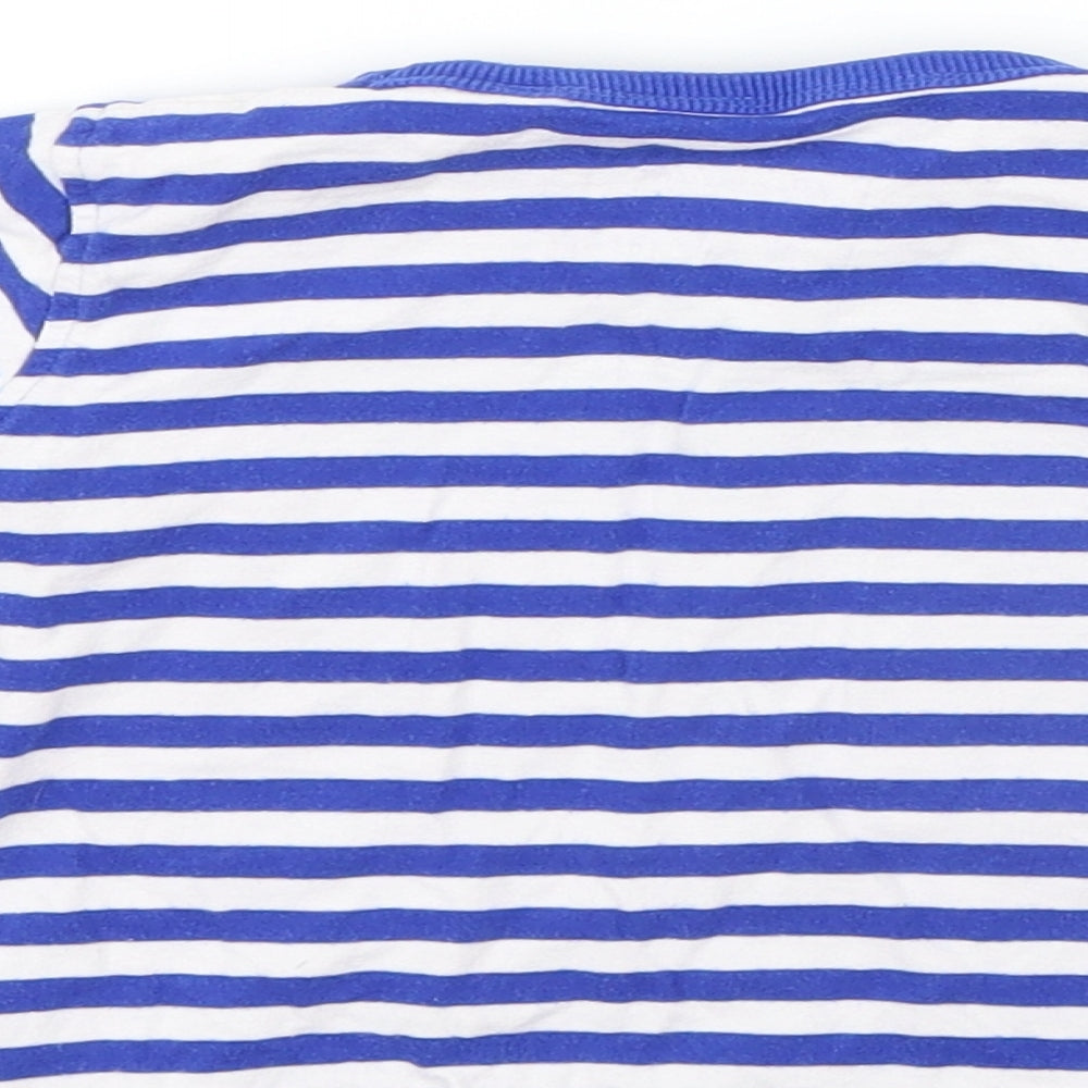 NEXT Boys Blue Striped  Basic T-Shirt Size 12-18 Months