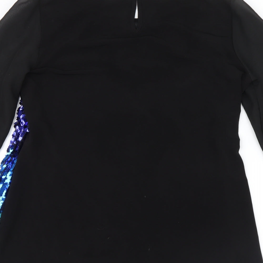 M&Co Womens Blue   Basic Blouse Size 10