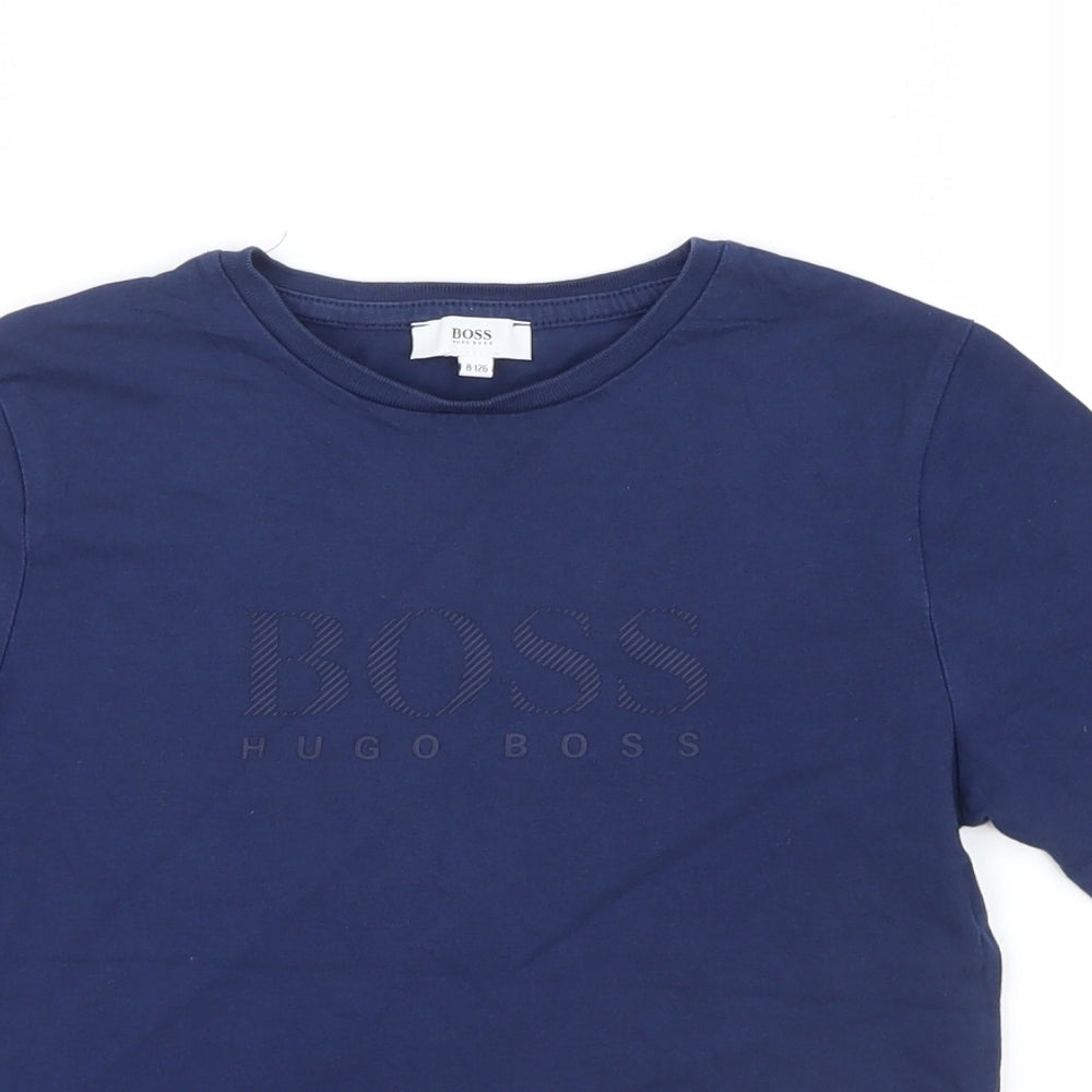 HUGO BOSS Boys Blue   Basic T-Shirt Size 8 Years