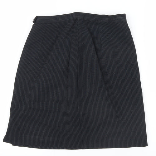 Marks and Spencer Womens Black Striped  Straight & Pencil Skirt Size 10