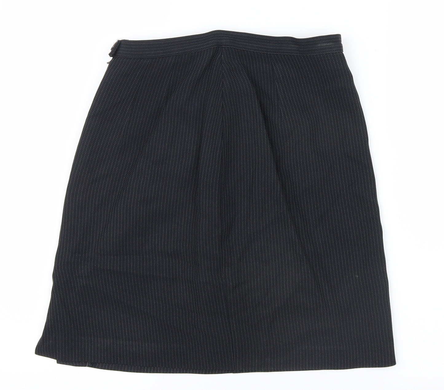Marks and Spencer Womens Black Striped  Straight & Pencil Skirt Size 10
