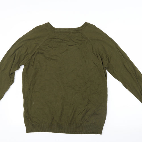 Simply Be Womens Green  Knit Pullover Jumper Size 12
