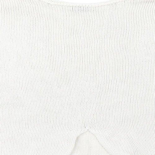 Topshop Womens Ivory  Knit Pullover Jumper Size 10